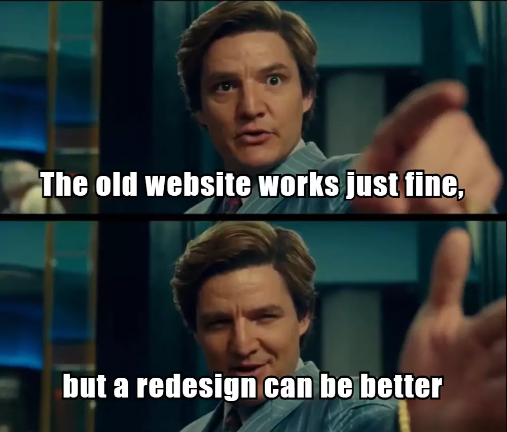 Website redesign