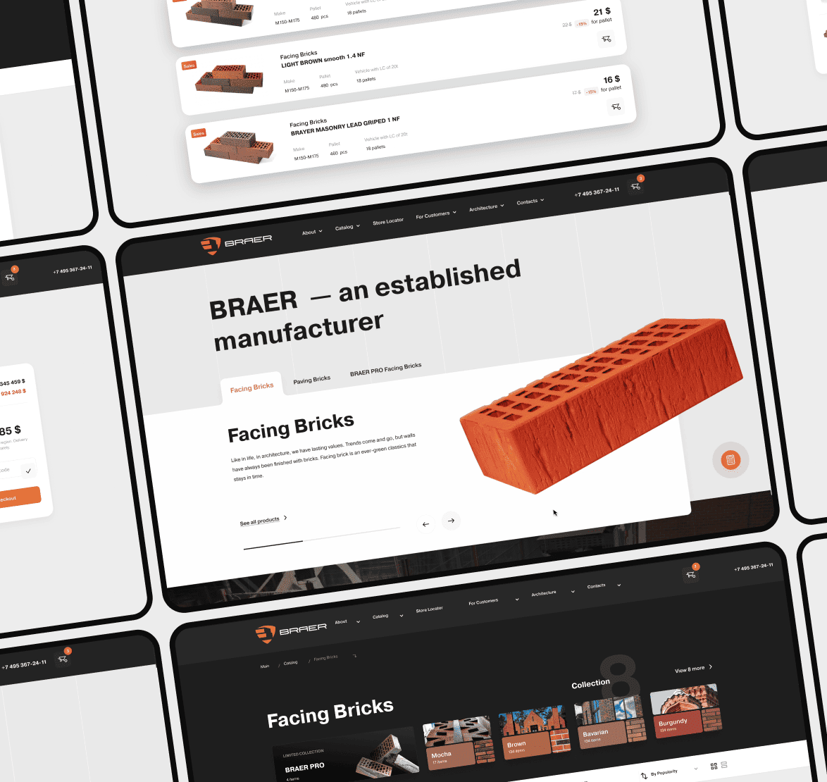 scale of screen from the site of company