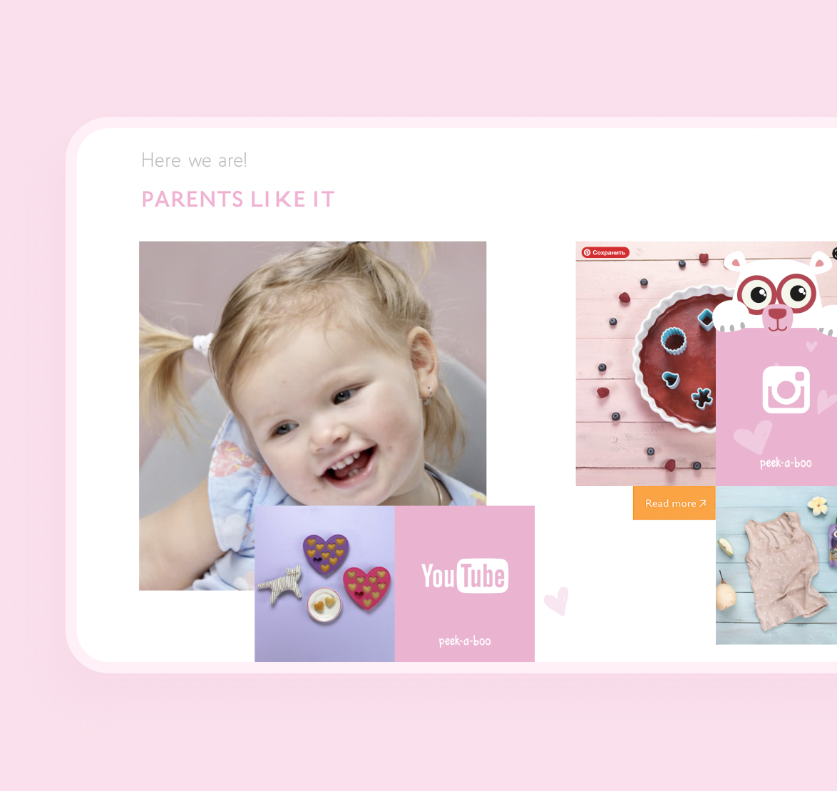 Playful, bright, and natural — a website for healthy kids’ nutrition